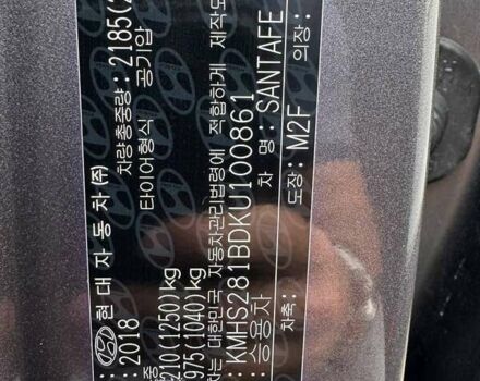 Сірий Хендай Санта Фе, об'ємом двигуна 2 л та пробігом 75 тис. км за 24900 $, фото 21 на Automoto.ua