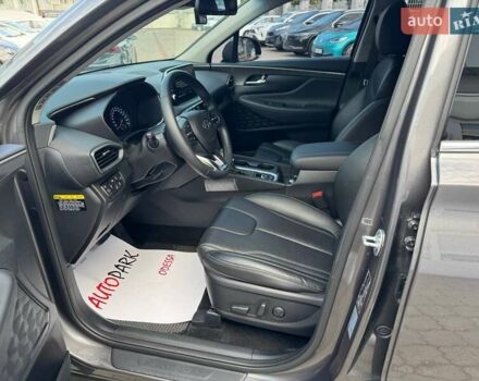 Сірий Хендай Санта Фе, об'ємом двигуна 2 л та пробігом 75 тис. км за 24900 $, фото 6 на Automoto.ua