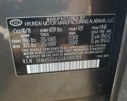 Сірий Хендай Санта Фе, об'ємом двигуна 2.36 л та пробігом 113 тис. км за 4500 $, фото 12 на Automoto.ua