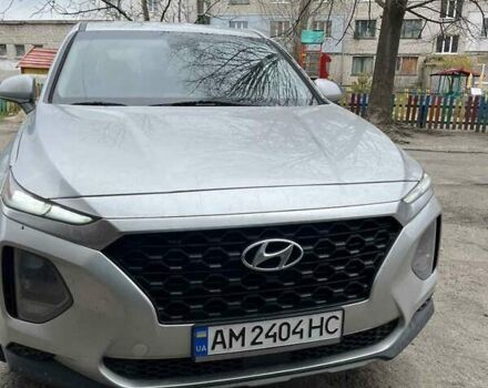 Серый Хендай Санта Фе, объемом двигателя 2.4 л и пробегом 123 тыс. км за 18000 $, фото 1 на Automoto.ua