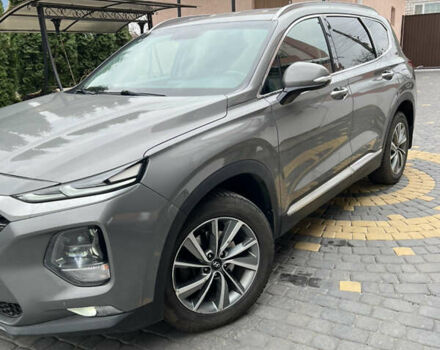 Серый Хендай Санта Фе, объемом двигателя 2.2 л и пробегом 95 тыс. км за 25999 $, фото 2 на Automoto.ua