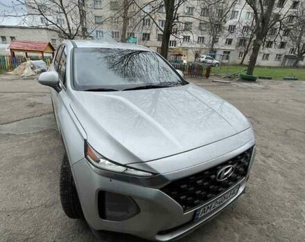 Серый Хендай Санта Фе, объемом двигателя 2.4 л и пробегом 123 тыс. км за 18000 $, фото 9 на Automoto.ua