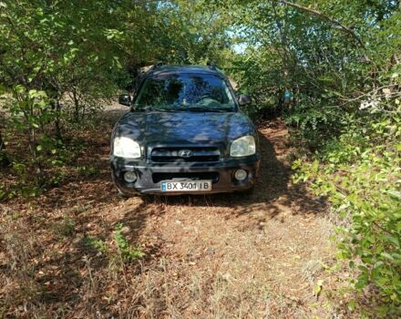 Серый Хендай Санта Фе, объемом двигателя 2 л и пробегом 315 тыс. км за 4500 $, фото 1 на Automoto.ua