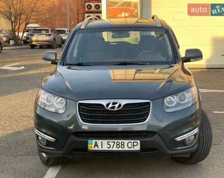 Серый Хендай Санта Фе, объемом двигателя 2.2 л и пробегом 223 тыс. км за 12800 $, фото 1 на Automoto.ua