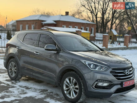 Сірий Хендай Санта Фе, об'ємом двигуна 2 л та пробігом 203 тис. км за 17200 $, фото 1 на Automoto.ua