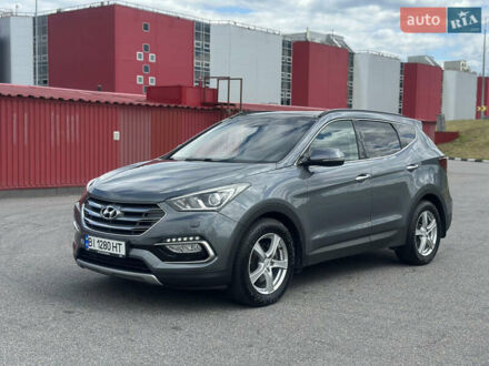 Серый Хендай Санта Фе, объемом двигателя 2.2 л и пробегом 230 тыс. км за 21500 $, фото 1 на Automoto.ua