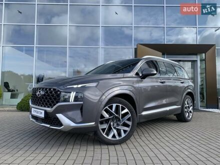 Хендай Санта Фе 2021 в Львове на Automoto.ua Серый Хендай Санта Фе, объемом двигателя 2.15 л и пробегом 34 тыс. км за 38500 $, фото 1 на Automoto.ua