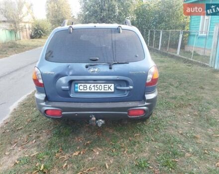 Синий Хендай Санта Фе, объемом двигателя 2 л и пробегом 288 тыс. км за 4500 $, фото 1 на Automoto.ua