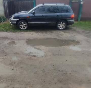 Синий Хендай Санта Фе, объемом двигателя 2 л и пробегом 254 тыс. км за 3150 $, фото 2 на Automoto.ua