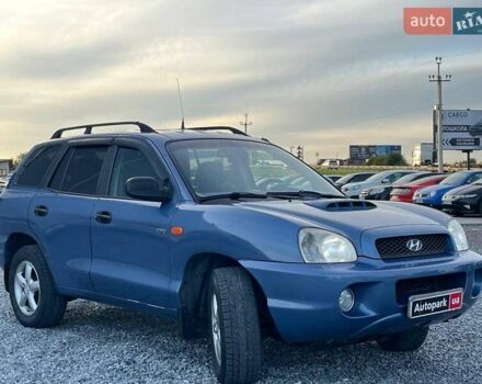Синий Хендай Санта Фе, объемом двигателя 2 л и пробегом 232 тыс. км за 6890 $, фото 2 на Automoto.ua