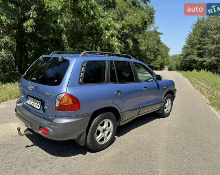 Синий Хендай Санта Фе, объемом двигателя 2 л и пробегом 225 тыс. км за 4800 $, фото 5 на Automoto.ua