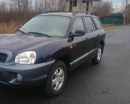 Синий Хендай Санта Фе, объемом двигателя 2 л и пробегом 262 тыс. км за 2300 $, фото 3 на Automoto.ua