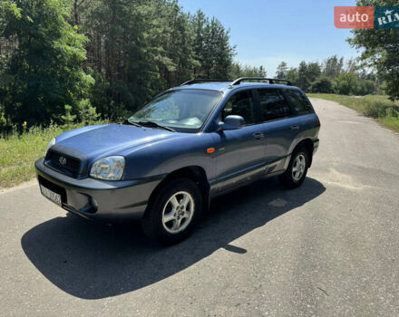 Синий Хендай Санта Фе, объемом двигателя 2 л и пробегом 225 тыс. км за 4800 $, фото 2 на Automoto.ua