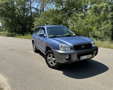 Синий Хендай Санта Фе, объемом двигателя 2 л и пробегом 225 тыс. км за 4800 $, фото 1 на Automoto.ua