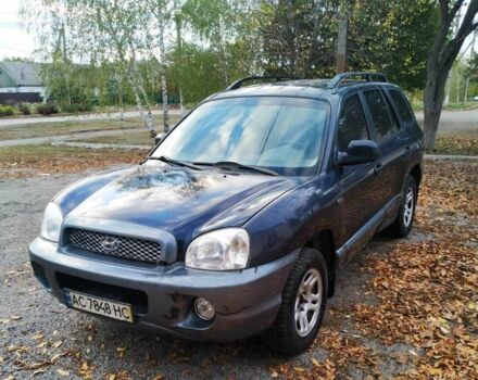 Синий Хендай Санта Фе, объемом двигателя 2 л и пробегом 223 тыс. км за 3114 $, фото 1 на Automoto.ua