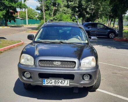Синий Хендай Санта Фе, объемом двигателя 2 л и пробегом 325 тыс. км за 3100 $, фото 1 на Automoto.ua