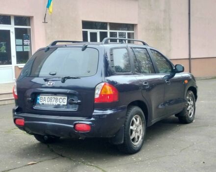 Синий Хендай Санта Фе, объемом двигателя 2 л и пробегом 200 тыс. км за 5500 $, фото 3 на Automoto.ua