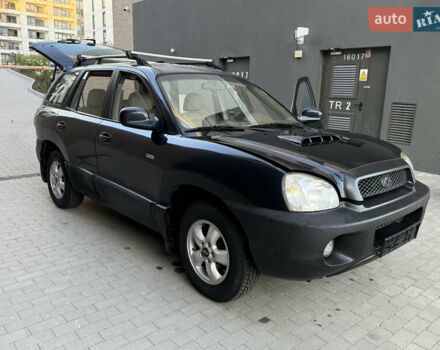 Синий Хендай Санта Фе, объемом двигателя 2 л и пробегом 258 тыс. км за 3950 $, фото 2 на Automoto.ua