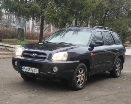 Синий Хендай Санта Фе, объемом двигателя 2 л и пробегом 200 тыс. км за 5500 $, фото 1 на Automoto.ua