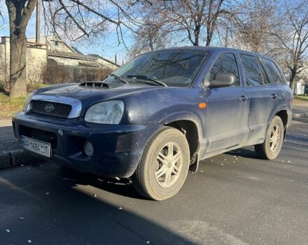 Синий Хендай Санта Фе, объемом двигателя 2 л и пробегом 290 тыс. км за 3200 $, фото 4 на Automoto.ua