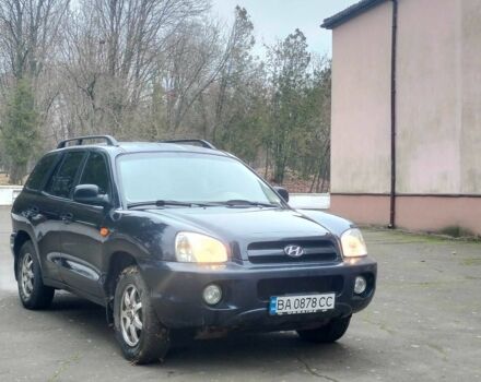 Синий Хендай Санта Фе, объемом двигателя 2 л и пробегом 200 тыс. км за 5500 $, фото 2 на Automoto.ua