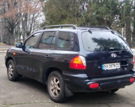 Синий Хендай Санта Фе, объемом двигателя 2 л и пробегом 200 тыс. км за 5500 $, фото 4 на Automoto.ua