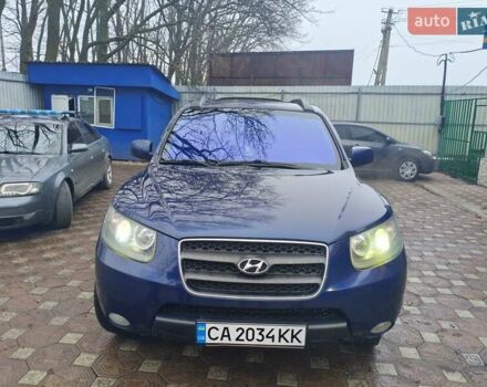 Синий Хендай Санта Фе, объемом двигателя 2.2 л и пробегом 250 тыс. км за 8650 $, фото 2 на Automoto.ua