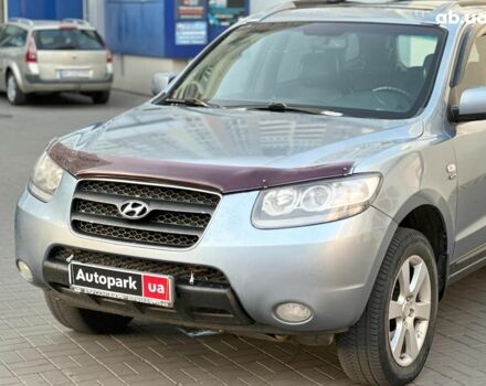Синий Хендай Санта Фе, объемом двигателя 2.2 л и пробегом 280 тыс. км за 8490 $, фото 2 на Automoto.ua