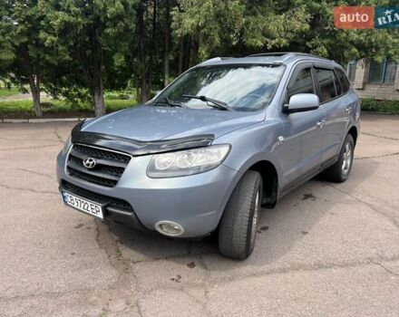 Синий Хендай Санта Фе, объемом двигателя 2.2 л и пробегом 223 тыс. км за 10500 $, фото 1 на Automoto.ua