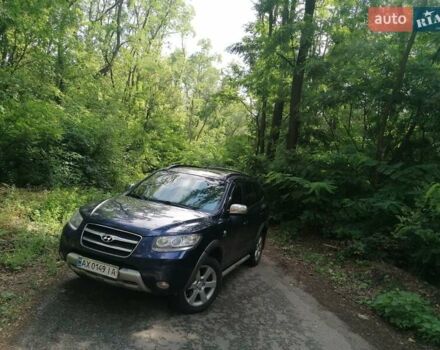 Синий Хендай Санта Фе, объемом двигателя 2.2 л и пробегом 300 тыс. км за 10500 $, фото 2 на Automoto.ua