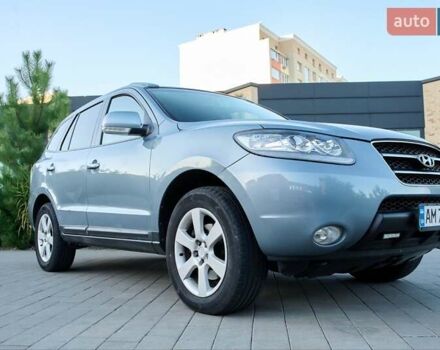Синий Хендай Санта Фе, объемом двигателя 2.2 л и пробегом 198 тыс. км за 10700 $, фото 2 на Automoto.ua