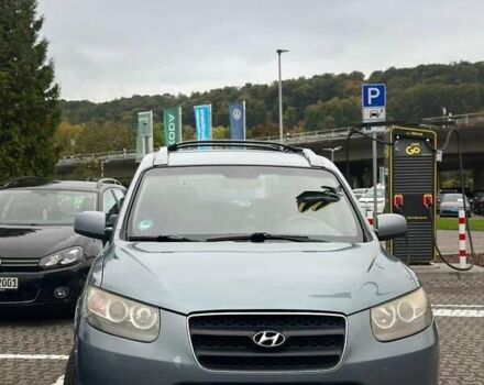 Синий Хендай Санта Фе, объемом двигателя 2.19 л и пробегом 320 тыс. км за 9500 $, фото 2 на Automoto.ua