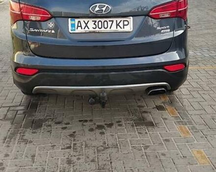 Синий Хендай Санта Фе, объемом двигателя 2.4 л и пробегом 167 тыс. км за 14900 $, фото 3 на Automoto.ua