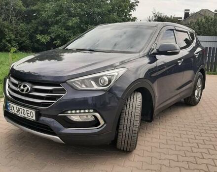 Синий Хендай Санта Фе, объемом двигателя 2.2 л и пробегом 181 тыс. км за 20700 $, фото 2 на Automoto.ua