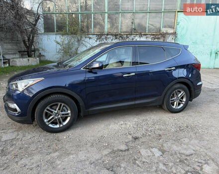 Синий Хендай Санта Фе, объемом двигателя 2.36 л и пробегом 110 тыс. км за 14000 $, фото 1 на Automoto.ua