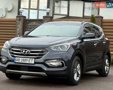 Синий Хендай Санта Фе, объемом двигателя 2.36 л и пробегом 104 тыс. км за 15800 $, фото 1 на Automoto.ua