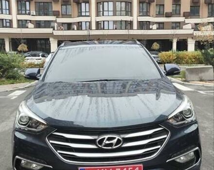 Синий Хендай Санта Фе, объемом двигателя 2 л и пробегом 180 тыс. км за 18800 $, фото 2 на Automoto.ua