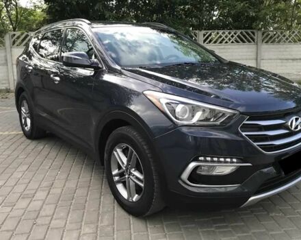 Синий Хендай Санта Фе, объемом двигателя 2.4 л и пробегом 70 тыс. км за 13300 $, фото 2 на Automoto.ua