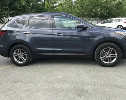 Синий Хендай Санта Фе, объемом двигателя 2.4 л и пробегом 70 тыс. км за 13300 $, фото 3 на Automoto.ua