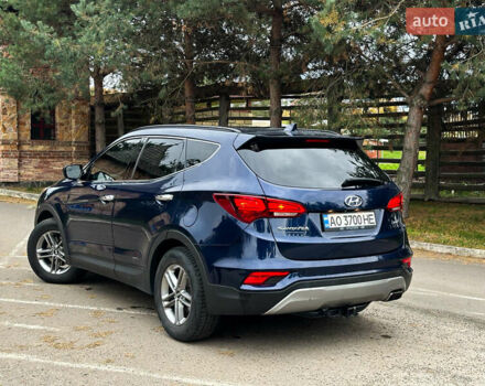 Синий Хендай Санта Фе, объемом двигателя 2.4 л и пробегом 86 тыс. км за 15500 $, фото 5 на Automoto.ua