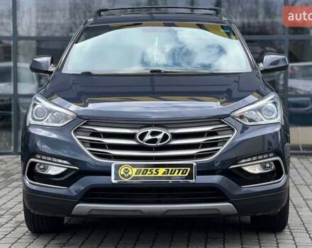 Синий Хендай Санта Фе, объемом двигателя 2.36 л и пробегом 115 тыс. км за 16100 $, фото 1 на Automoto.ua