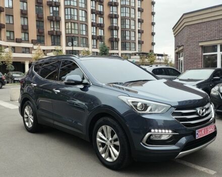 Синий Хендай Санта Фе, объемом двигателя 2 л и пробегом 187 тыс. км за 19000 $, фото 1 на Automoto.ua