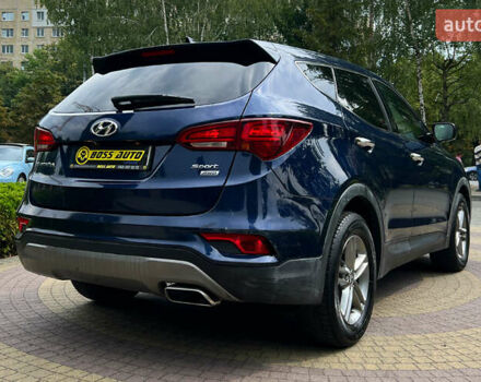 Синий Хендай Санта Фе, объемом двигателя 2.4 л и пробегом 190 тыс. км за 16300 $, фото 6 на Automoto.ua