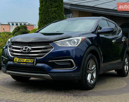 Синий Хендай Санта Фе, объемом двигателя 2.4 л и пробегом 190 тыс. км за 16300 $, фото 2 на Automoto.ua
