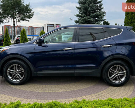 Синий Хендай Санта Фе, объемом двигателя 2.4 л и пробегом 190 тыс. км за 16300 $, фото 3 на Automoto.ua