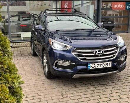 Синий Хендай Санта Фе, объемом двигателя 2 л и пробегом 173 тыс. км за 18000 $, фото 1 на Automoto.ua