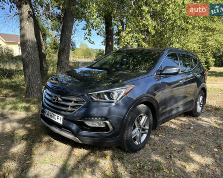 Синій Хендай Санта Фе, об'ємом двигуна 2.4 л та пробігом 119 тис. км за 16000 $, фото 2 на Automoto.ua