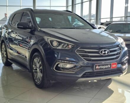 Синий Хендай Санта Фе, объемом двигателя 2 л и пробегом 140 тыс. км за 20940 $, фото 2 на Automoto.ua