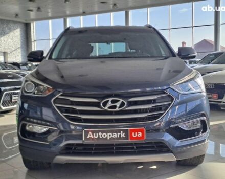 Синий Хендай Санта Фе, объемом двигателя 2 л и пробегом 140 тыс. км за 20940 $, фото 1 на Automoto.ua
