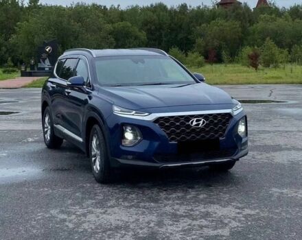 Синий Хендай Санта Фе, объемом двигателя 2.4 л и пробегом 94 тыс. км за 11500 $, фото 2 на Automoto.ua